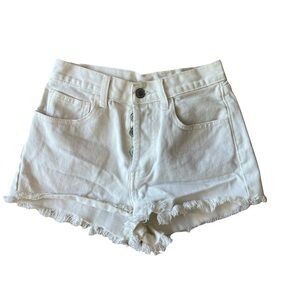 John Galt Brandy Melville Frayed Hem Denim Women Shorts